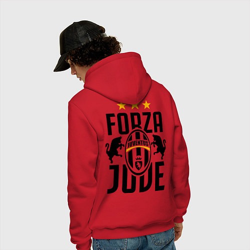 Мужская толстовка-худи Juventus 1897 / Красный – фото 4