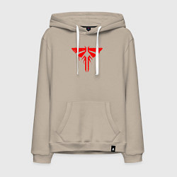 Толстовка-худи хлопковая мужская THE LAST OF US, цвет: миндальный