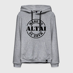 Толстовка-худи хлопковая мужская Made in Altai, цвет: меланж