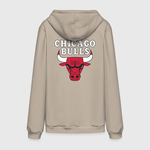 Мужская толстовка-худи CHICAGO BULLS НА СПИНЕ / Миндальный – фото 2