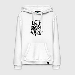 Толстовка-худи хлопковая мужская Three Days Grace, цвет: белый