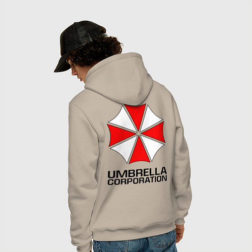 Мужская толстовка-худи UMBRELLA CORP / Миндальный – фото 4