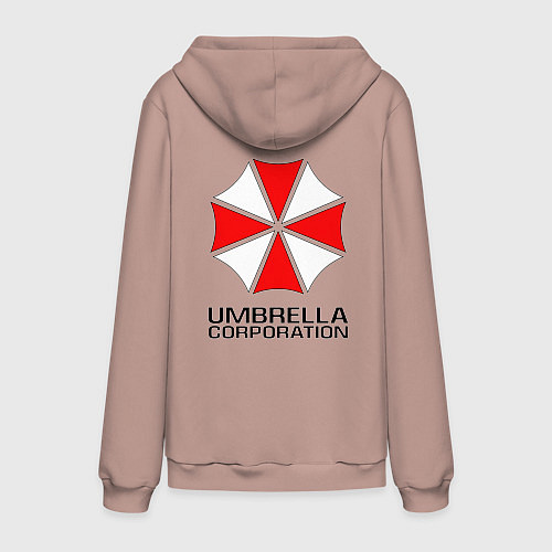 Мужская толстовка-худи UMBRELLA CORP / Пыльно-розовый – фото 2