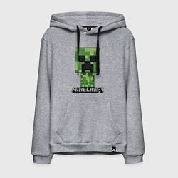 Толстовка-худи хлопковая мужская MINECRAFT, цвет: меланж