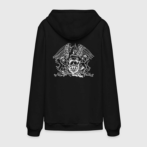 Мужская толстовка-худи QUEEN НА СПИНЕ / Черный – фото 2