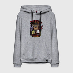 Толстовка-худи хлопковая мужская FIVE NIGHTS AT FREDDYS, цвет: меланж