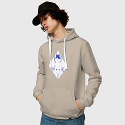 Толстовка-худи хлопковая мужская BoJack Horseman, цвет: миндальный — фото 2