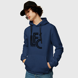 Толстовка-худи хлопковая мужская Liverpool FC, цвет: тёмно-синий — фото 2