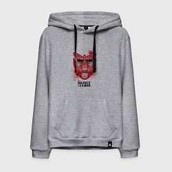 Толстовка-худи хлопковая мужская Ганнибал Лектор, цвет: меланж
