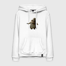 Толстовка-худи хлопковая мужская Little Nightmares 2, цвет: белый