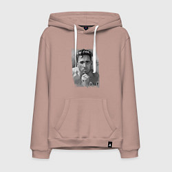 Толстовка-худи хлопковая мужская Гачи Билли Херрингтон арт, цвет: пыльно-розовый