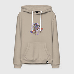 Толстовка-худи хлопковая мужская Мона, цвет: миндальный