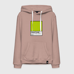 Толстовка-худи хлопковая мужская Shrek: Pantone Color, цвет: пыльно-розовый