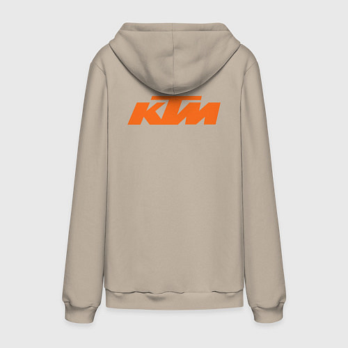 Мужская толстовка-худи KTM READY TO RACE спина Z / Миндальный – фото 2