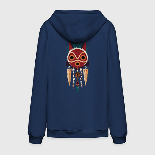 Мужская толстовка-худи Princеss mononoke / Тёмно-синий – фото 2