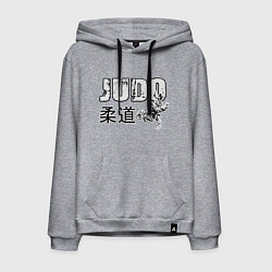 Толстовка-худи хлопковая мужская Style Judo, цвет: меланж