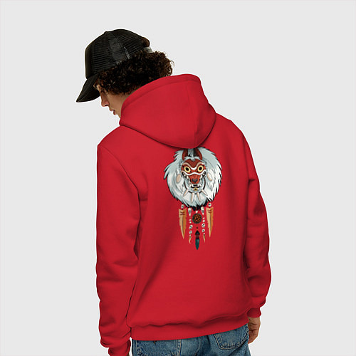 Мужская толстовка-худи Angry princess / Красный – фото 4