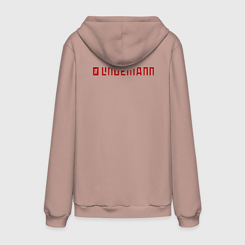 Мужская толстовка-худи TILL LINDEMANN NEW LOGO / Пыльно-розовый – фото 2
