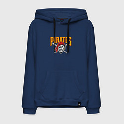 Толстовка-худи хлопковая мужская Pittsburgh Pirates - baseball team, цвет: тёмно-синий