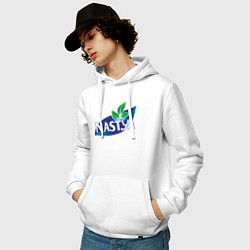 Толстовка-худи хлопковая мужская Nestea Настя, цвет: белый — фото 2