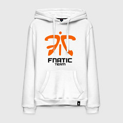 Толстовка-худи хлопковая мужская Dota 2: Fnatic Team, цвет: белый