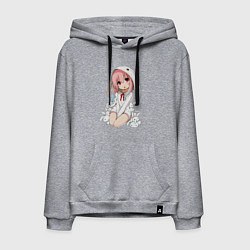 Толстовка-худи хлопковая мужская Furry anime, цвет: меланж