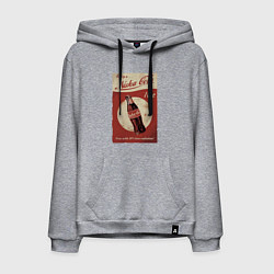 Толстовка-худи хлопковая мужская Fallout Nuka Cola Poster Pop art, цвет: меланж