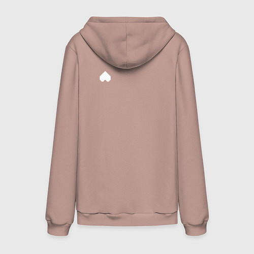 Мужская толстовка-худи Душа Монстра / Пыльно-розовый – фото 2