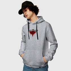 Толстовка-худи хлопковая мужская Scarecrow Jeepers Creepers, цвет: меланж — фото 2