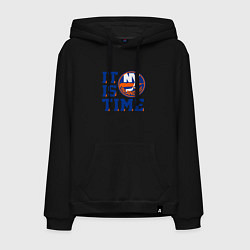 Толстовка-худи хлопковая мужская It Is New York Islanders Time Нью Йорк Айлендерс, цвет: черный