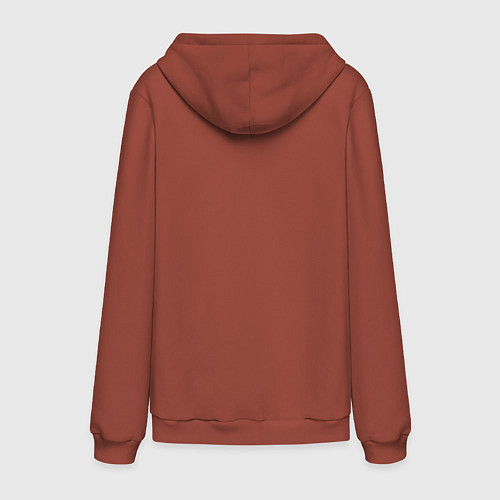 Мужская толстовка-худи КРУТОЙ МИШКА COOL BEAR / Кирпичный – фото 2