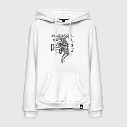 Толстовка-худи хлопковая мужская HAVAL, цвет: белый