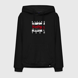 Толстовка-худи хлопковая мужская Initial D RedSuns Team Аниме про дрифт, цвет: черный