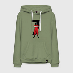 Толстовка-худи хлопковая мужская Slipknot Семерка, цвет: авокадо