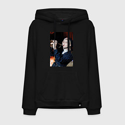 Толстовка-худи хлопковая мужская Hyunjin Circus, цвет: черный