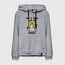 Толстовка-худи хлопковая мужская Freddy MEOWcury, цвет: меланж