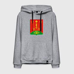 Толстовка-худи хлопковая мужская Глазовский район, цвет: меланж