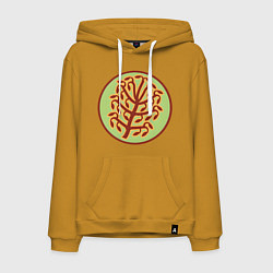 Толстовка-худи хлопковая мужская Массагеты Total War: Rome II, цвет: горчичный