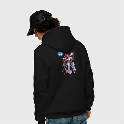 Мужская толстовка-худи Quas Wex Exort Инвокер дота 2 / Черный – фото 4