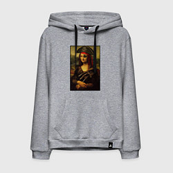 Толстовка-худи хлопковая мужская Gioconda - pirat, цвет: меланж