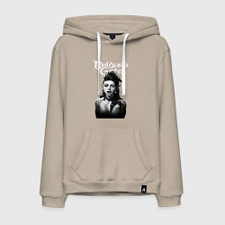 Толстовка-худи хлопковая мужская Ахегао Карлах - Baldurs gate 3, цвет: миндальный