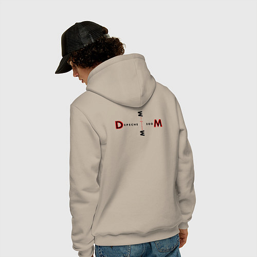 Мужская толстовка-худи Depeche Mode - Dave and Martin Memento Mori / Миндальный – фото 4