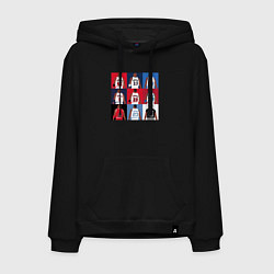 Толстовка-худи хлопковая мужская Jordan plays, цвет: черный