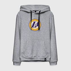 Толстовка-худи хлопковая мужская Lakers stars, цвет: меланж