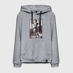 Толстовка-худи хлопковая мужская Mister Arnold, цвет: меланж