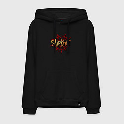 Толстовка-худи хлопковая мужская Slipknot original, цвет: черный