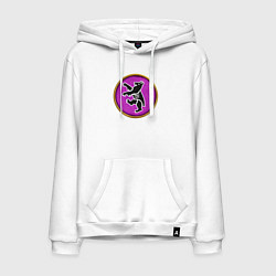 Толстовка-худи хлопковая мужская Лангобарды Rome: Total War, цвет: белый