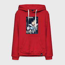Толстовка-худи хлопковая мужская Мемуары Ванитаса Ванитас вампир, цвет: красный