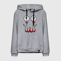 Толстовка-худи хлопковая мужская John Zoidberg Face, цвет: меланж