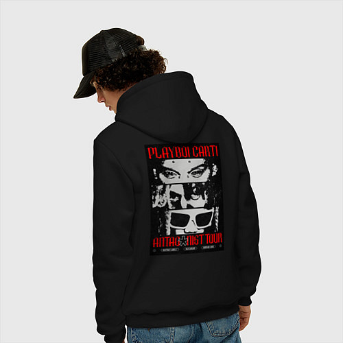Мужская толстовка-худи Playboi carti / Черный – фото 4